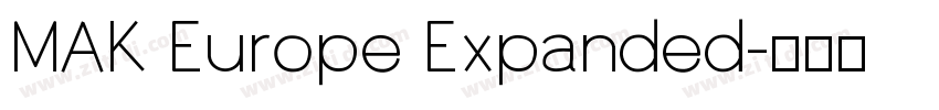MAK Europe Expanded字体转换